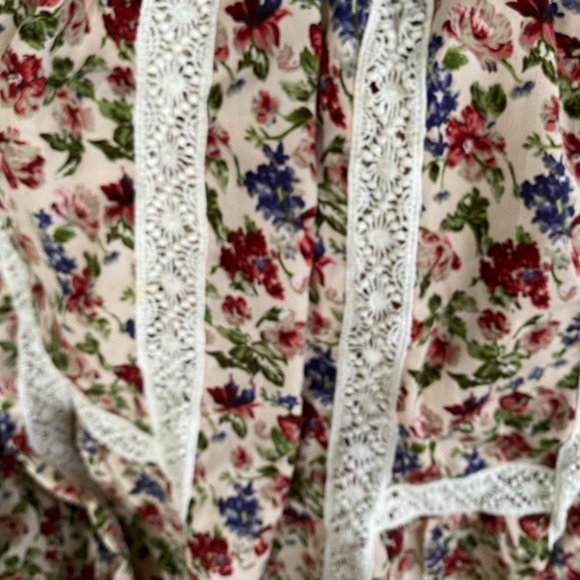 ANTHROPOLOGIE Blue Tassel Blouse / Size XS - Picture 9 of 9